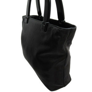 Prada Black Leather Handbag Plastic